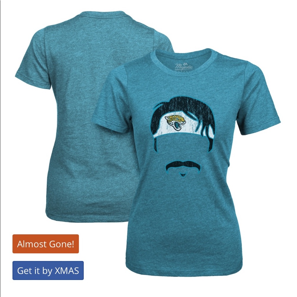 NWT NFL Gardner Minshew II Jacksonville Jaguars Women's Graphic T-Shirt - Teal M